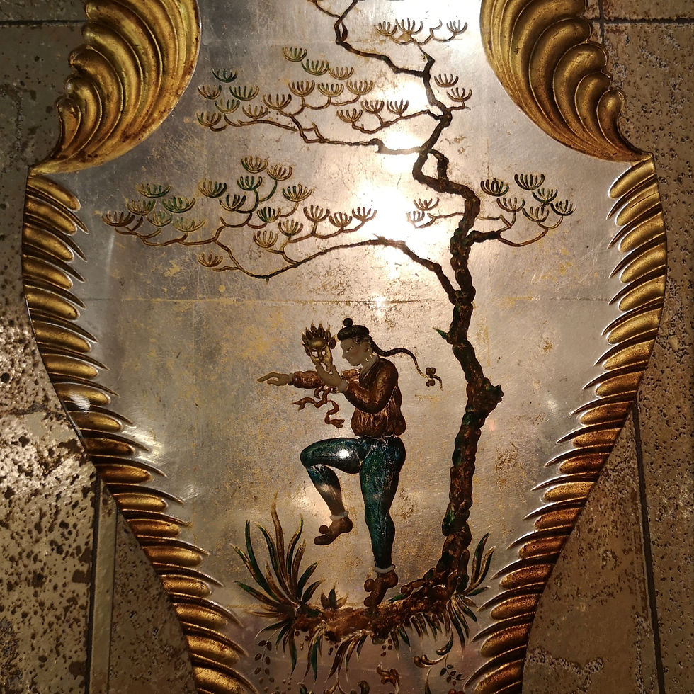 Miniature : Maison Baguès, paire d'appliques en plexiglass aux chinois