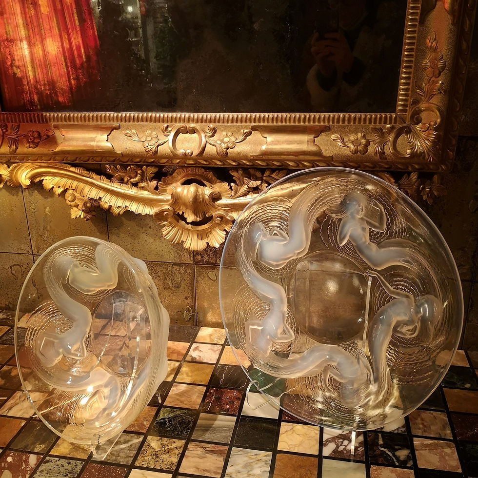 René Lalique, Calypso, Coupe et plat