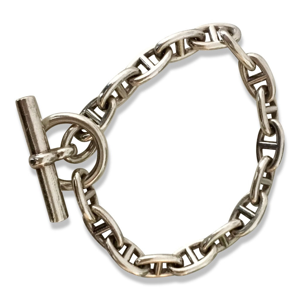 Hermès, Bracelet chaîne d'ancre en argent