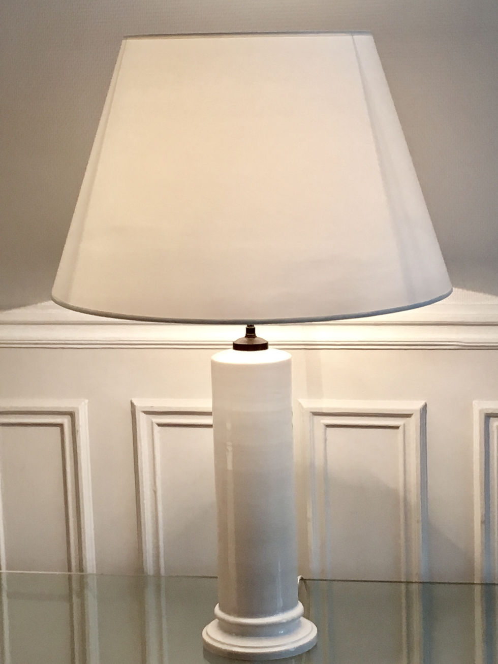 Miniature : Jean Roger, Paire de lampes colonne neo-antique