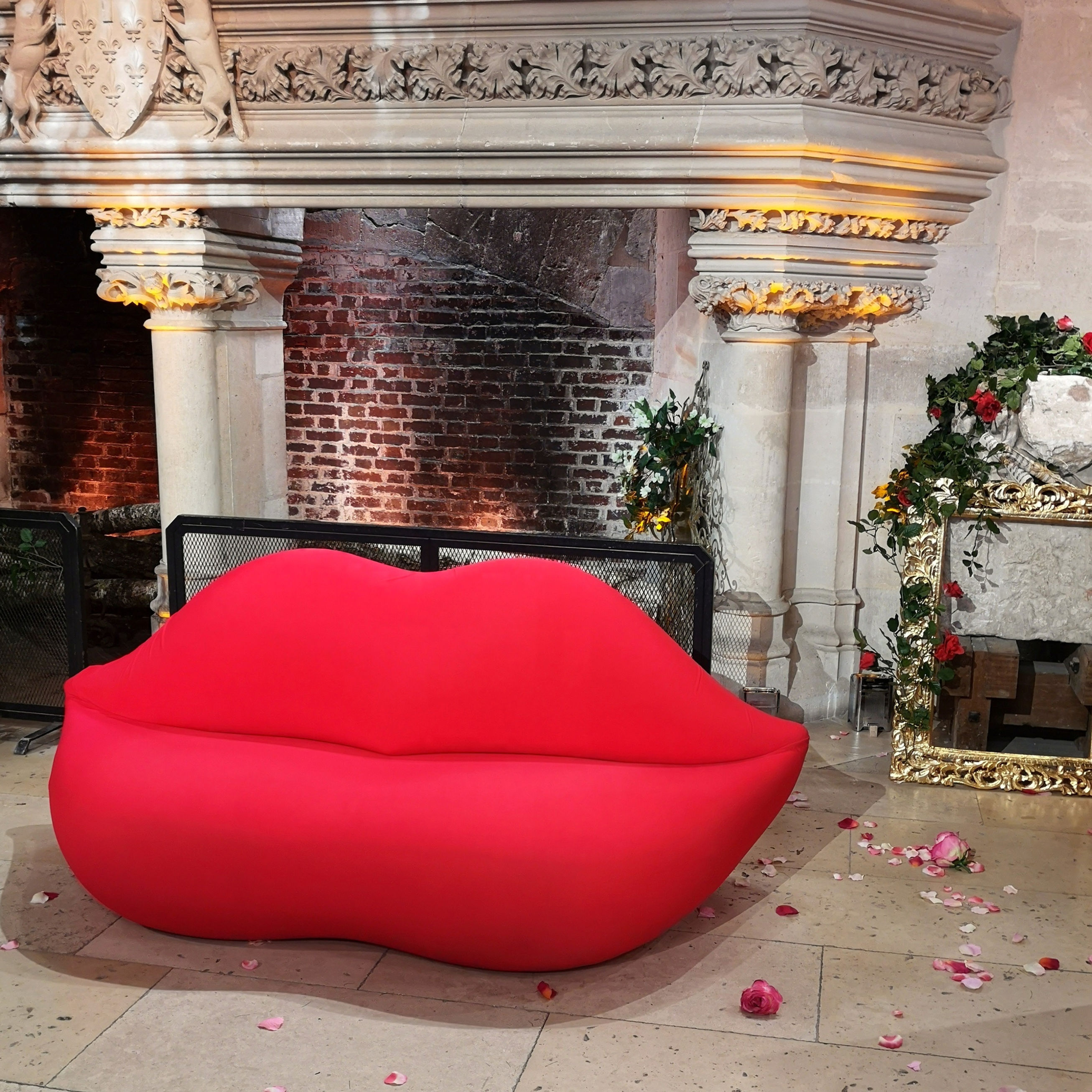 Canapé bouche Boca Bocca Lips Sofa Mae West Studio 65 Marilyn Monroe Gufram