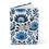 Thumbnail: Blue Folk Floral Hardcover Journal — Matte Floral Pattern Notebook