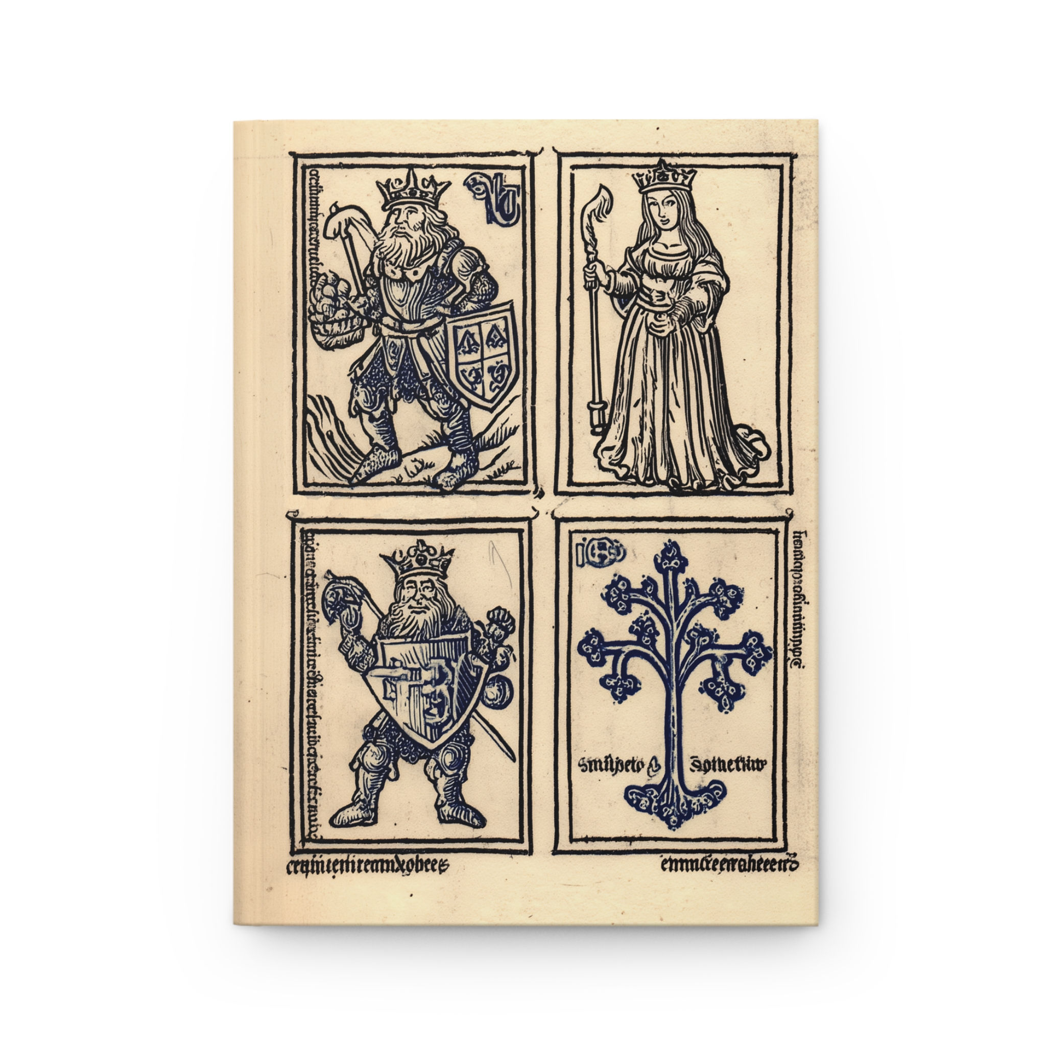 Medieval Arcana Hardcover Journal — Vintage King & Queen Illustration Notebook