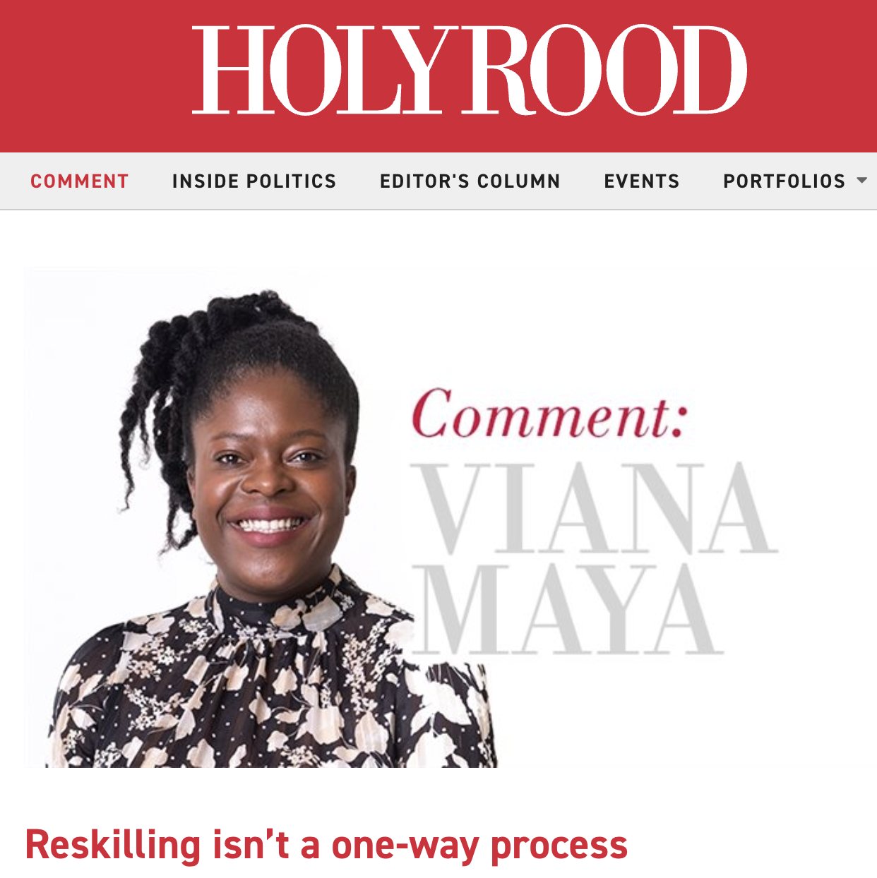 Holyrood Current Affairs Magazine
