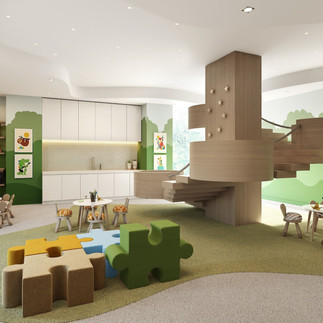 Kids' amenity space at Six Garfield Place