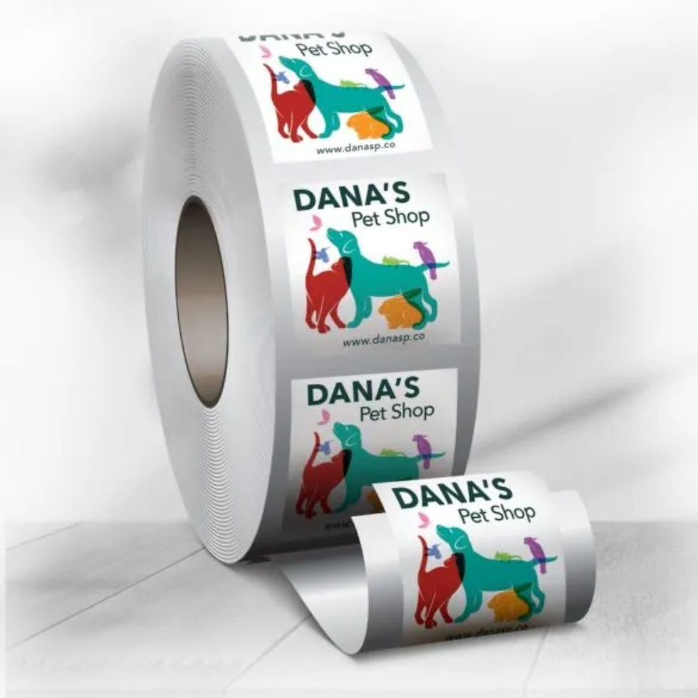 Thumbnail: Semi-Gloss Square Roll Labels