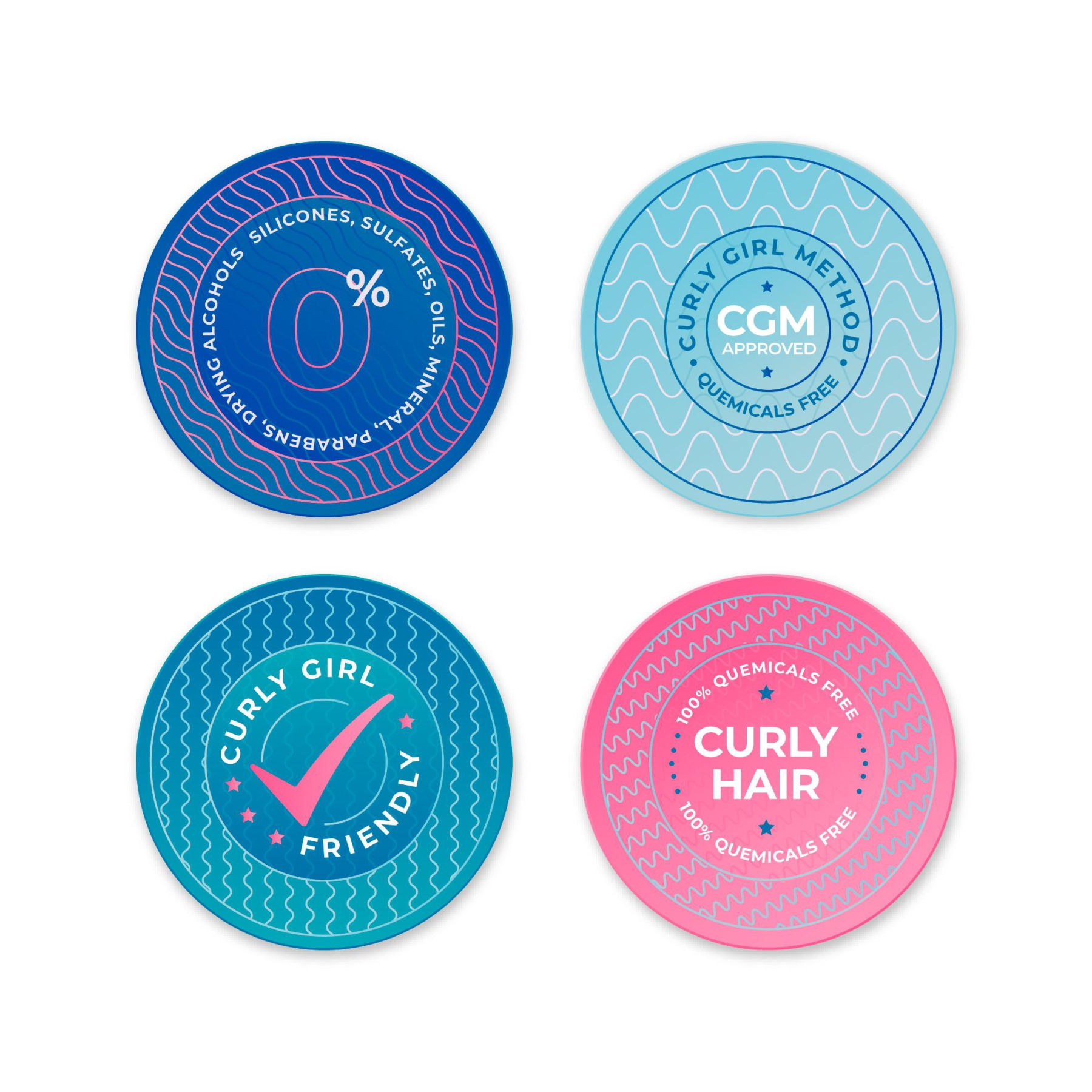 Circle Plastic Sticker (Clear)