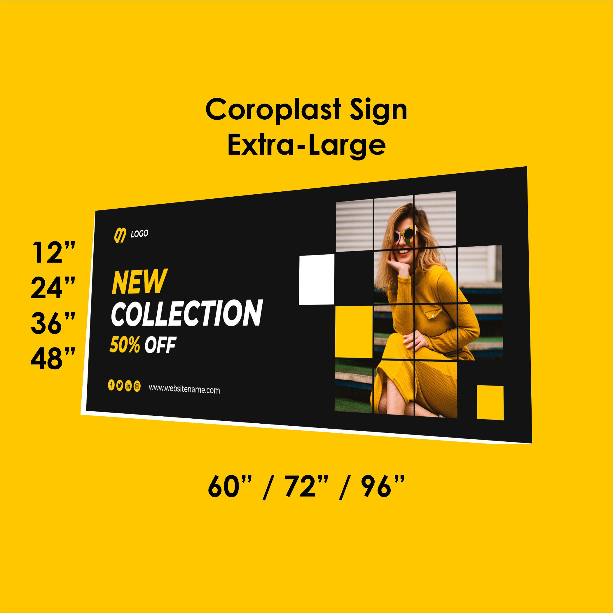 Coroplast Sign Extra-Large