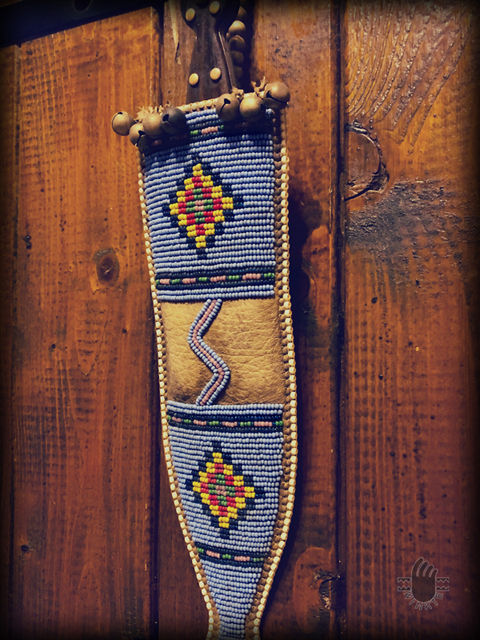 Blackfeet Style Beaded Knife Sheath