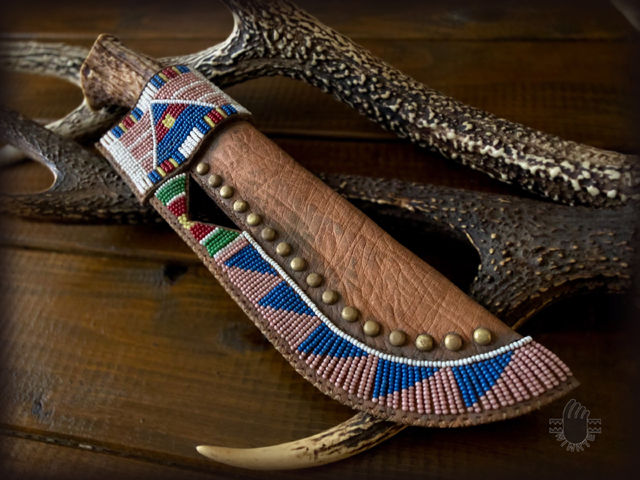 Beaded Knife Sheaths (Crow style)