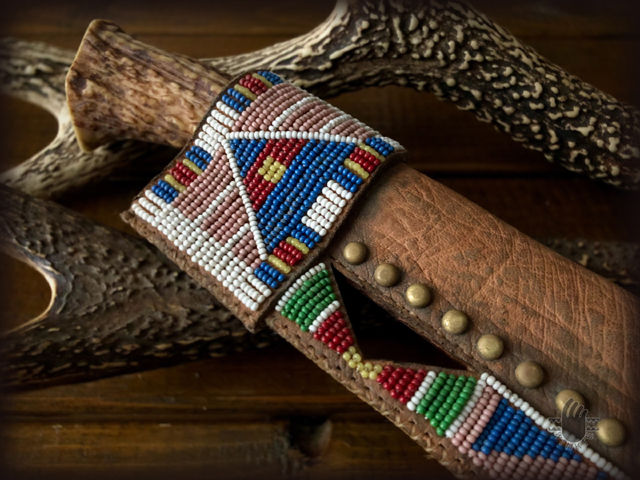 Beaded Knife Sheaths (Crow style)