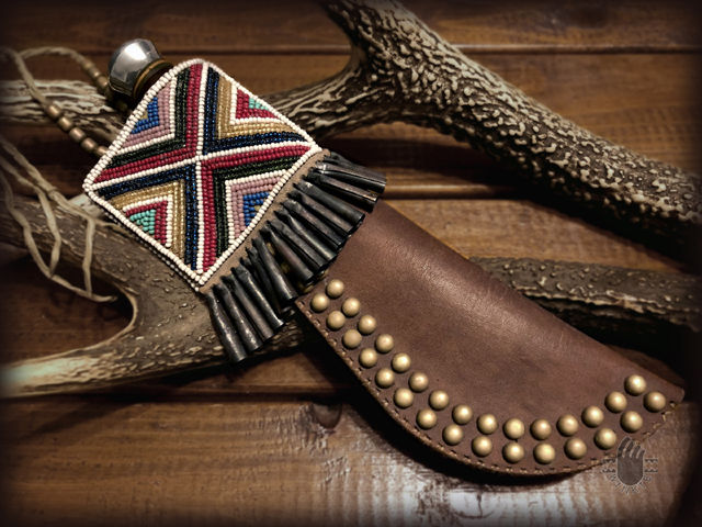 Beaded Knife Sheaths (Cree style)