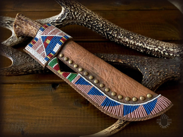 Beaded Knife Sheaths (Crow style)