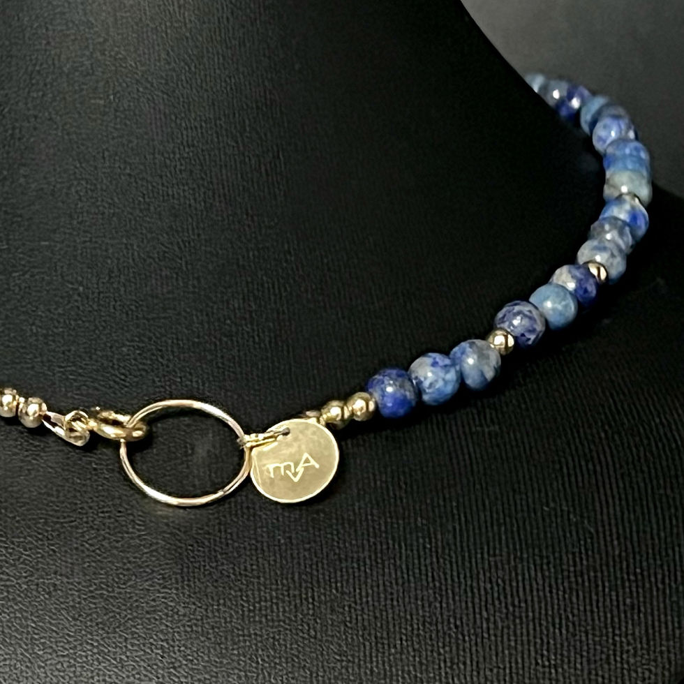Thumbnail: Lapis lazuli met gold filled sluiting en spacers