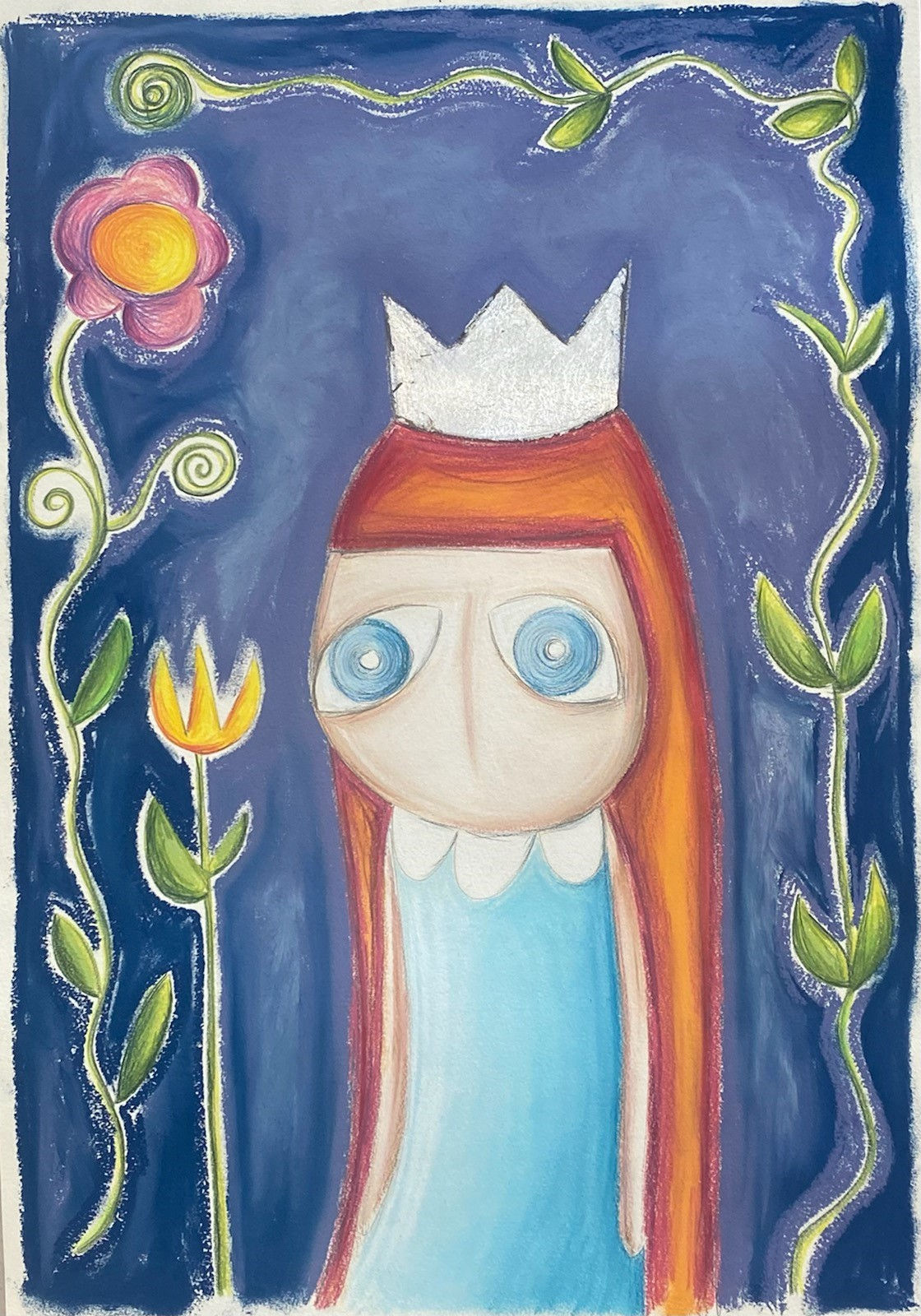 Girl with silver crown