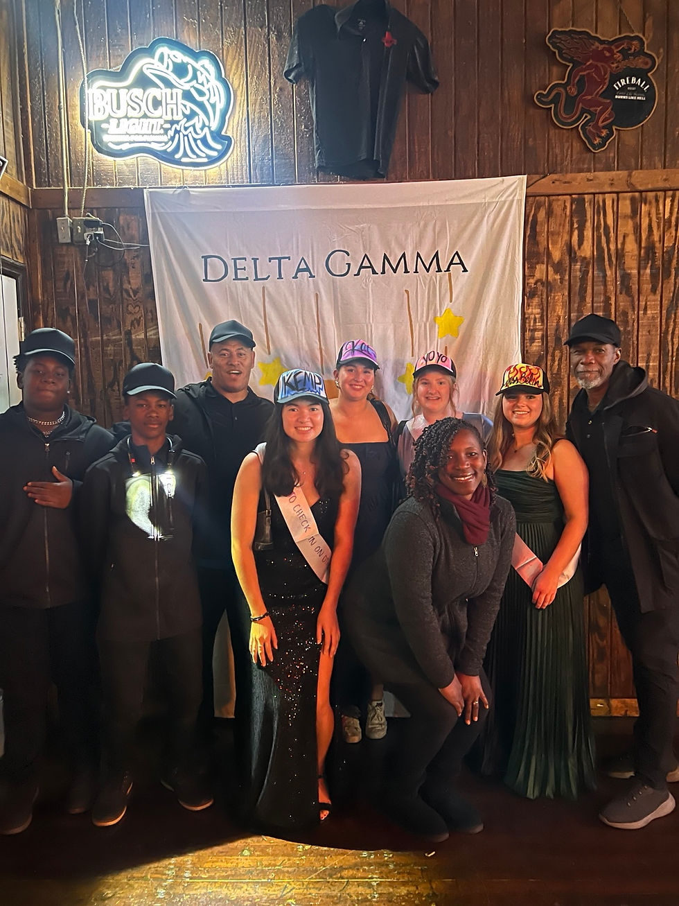 3JS Airbrushing team and guests at a University of South Carolina Delta Gamma celebration