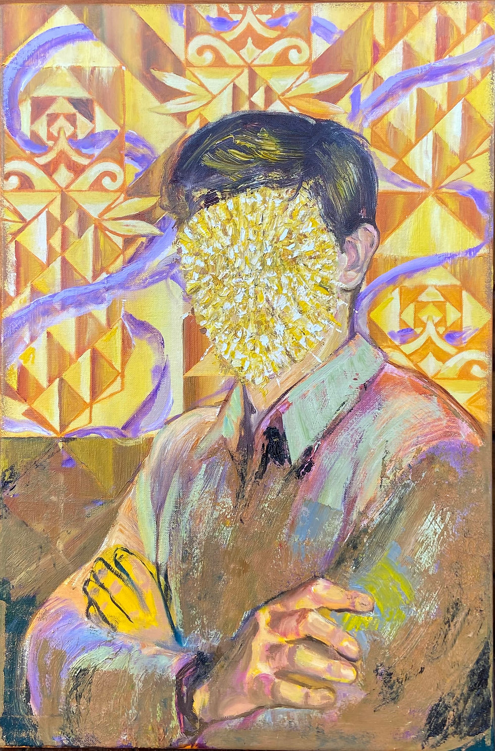 Sun shine,Sluneční svit,olej na plátně, 60x40cm, 2025
