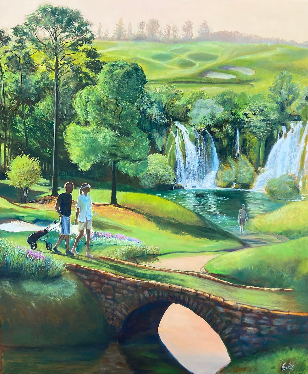 Golf, olej na plátně, 170x140cm