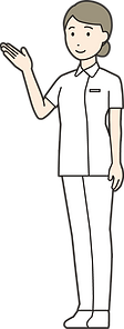 案内する介護員