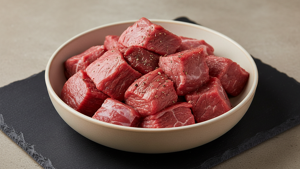 Selecciona la carne goulash fresca perfecta para sudar