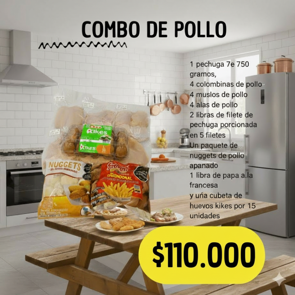 🍗 Combo de Pollo y Más 🥚🍟