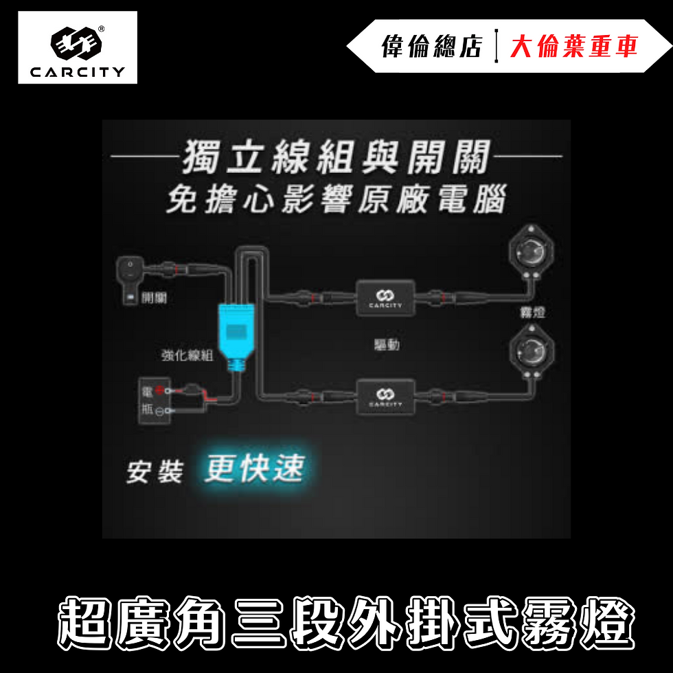 Thumbnail: 卡西堤 超廣角三段外掛式魚眼霧燈單燈