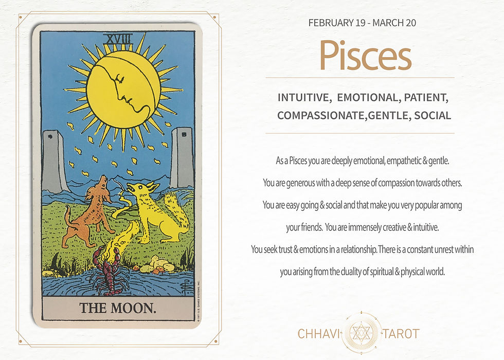 Chhavi Tarot- Pisces Card