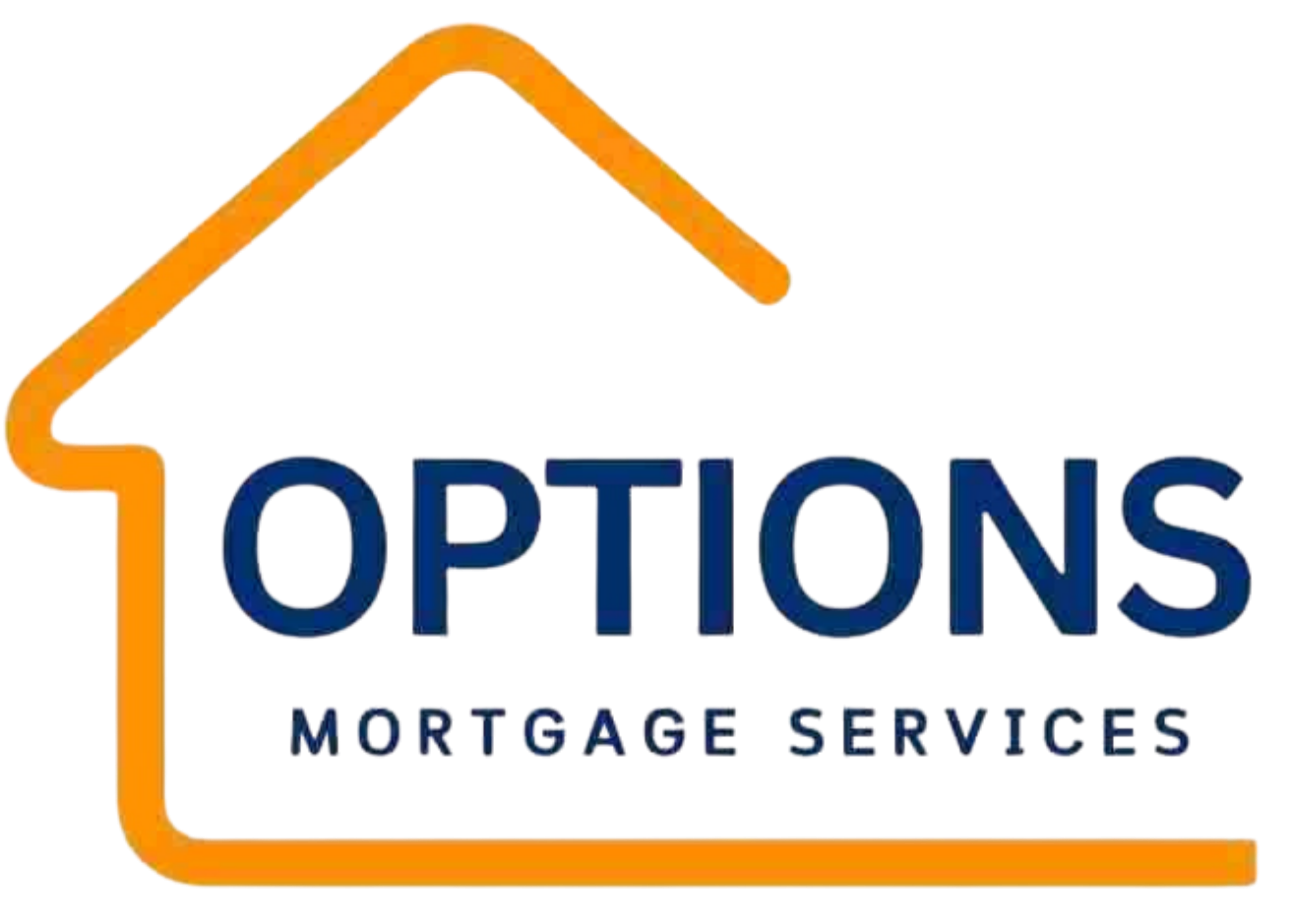 Options Home Loan Services logo in orange house outline.