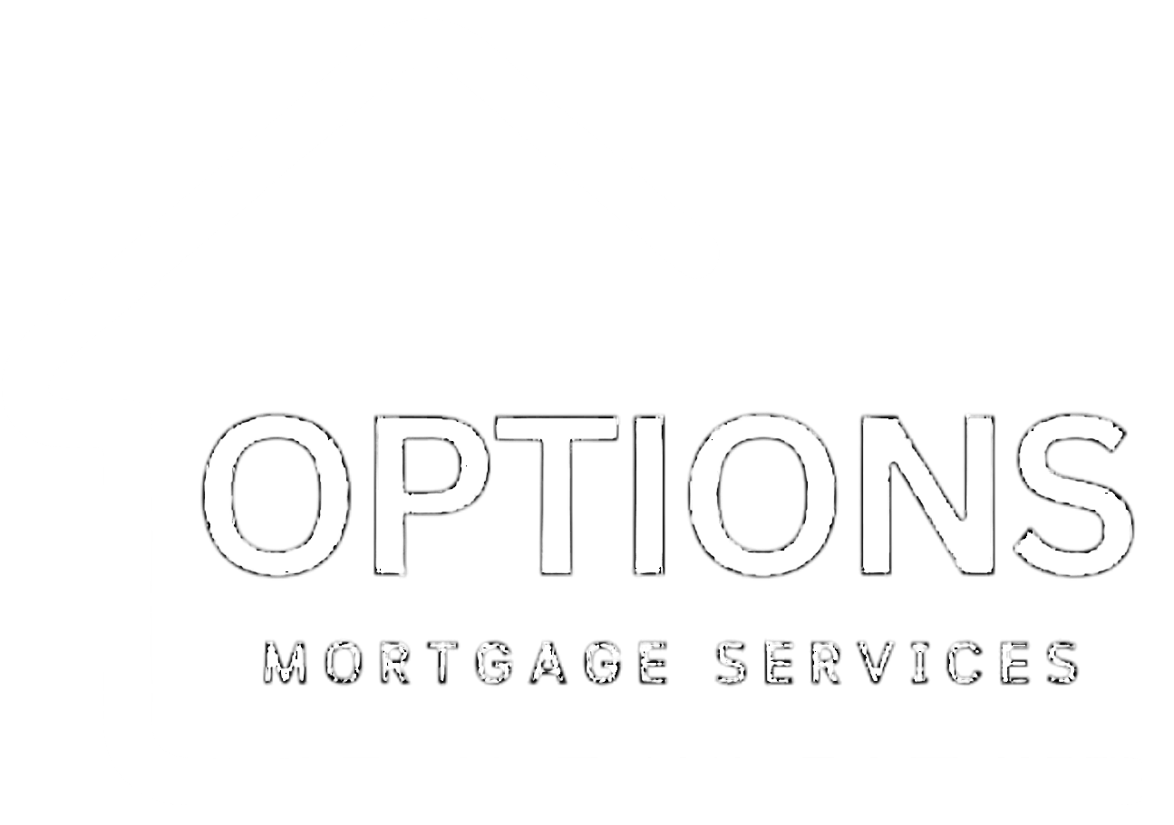 White house outline logo with OPTIONS MORTGAGE SERVICES HOME.