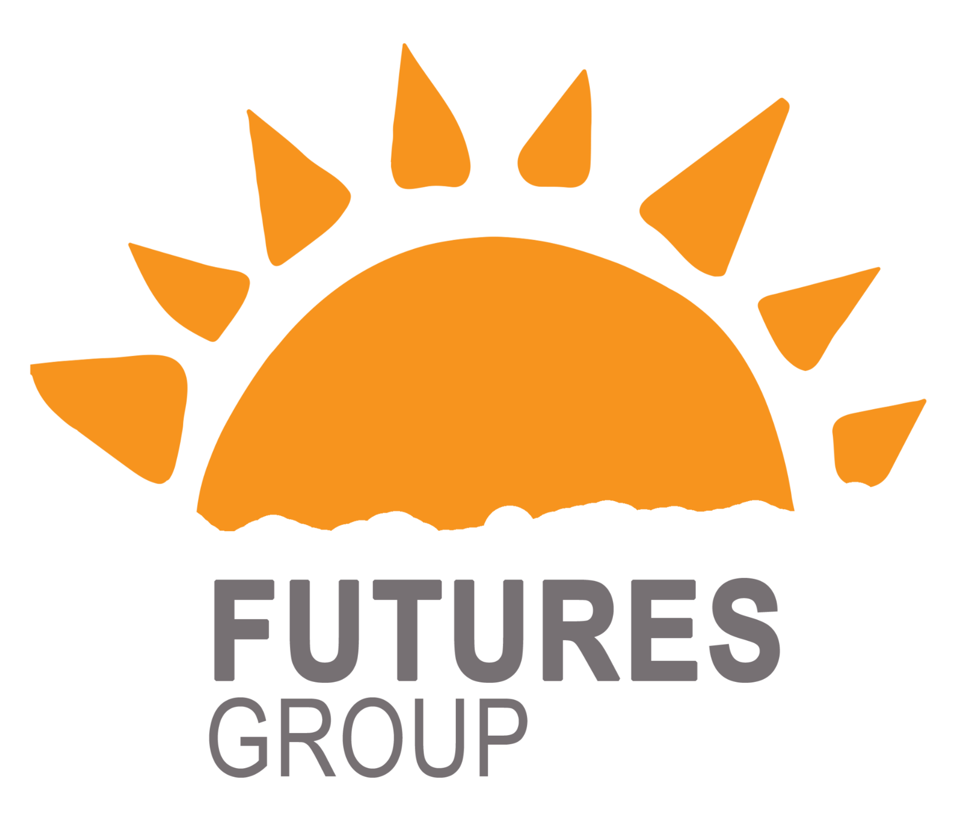 Orange sun logo with "FUTURES GROUP" text, representing the company.