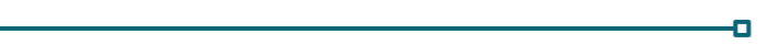 Glowing teal horizontal bar with small square element on dark background.