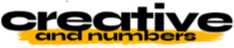 The words and numbers on a yellow stroke background