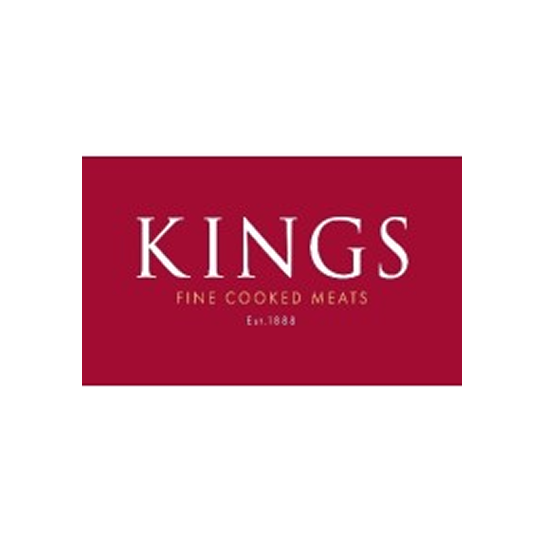 KINGS FINE COOKED MEATS Est. 1888 logo, company branding.