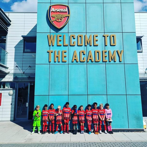 GBY U8 play against Arsenal U8s