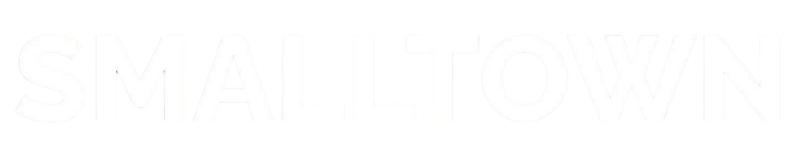 Text 'SMALLTOWN' in distressed white font on black background.