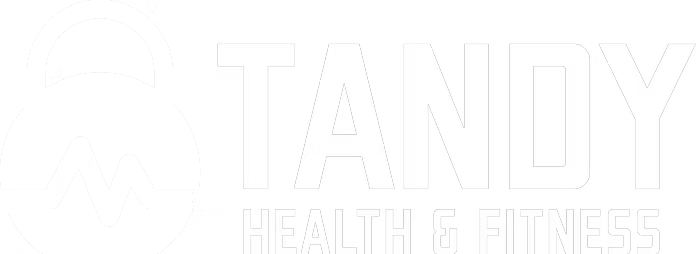 Tandy Health & Fitness logo with kettlebell icon
