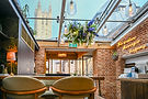 Rooftop bar with a view of Canterbury Cathedral