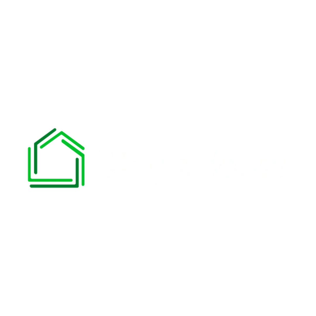 Green house logo with Wayrehouse text on a black background.