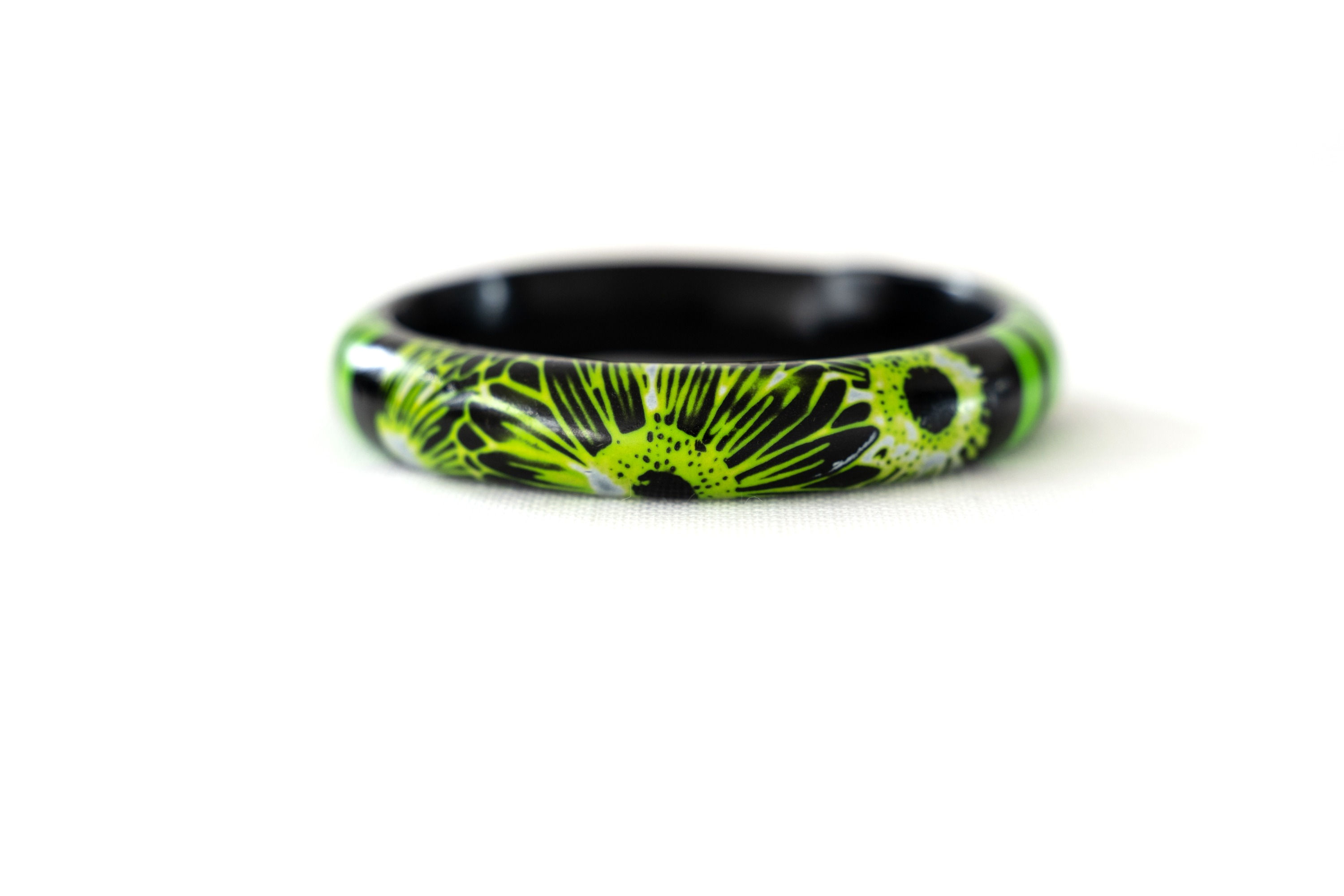 Bracelet en camaïeu de vert
