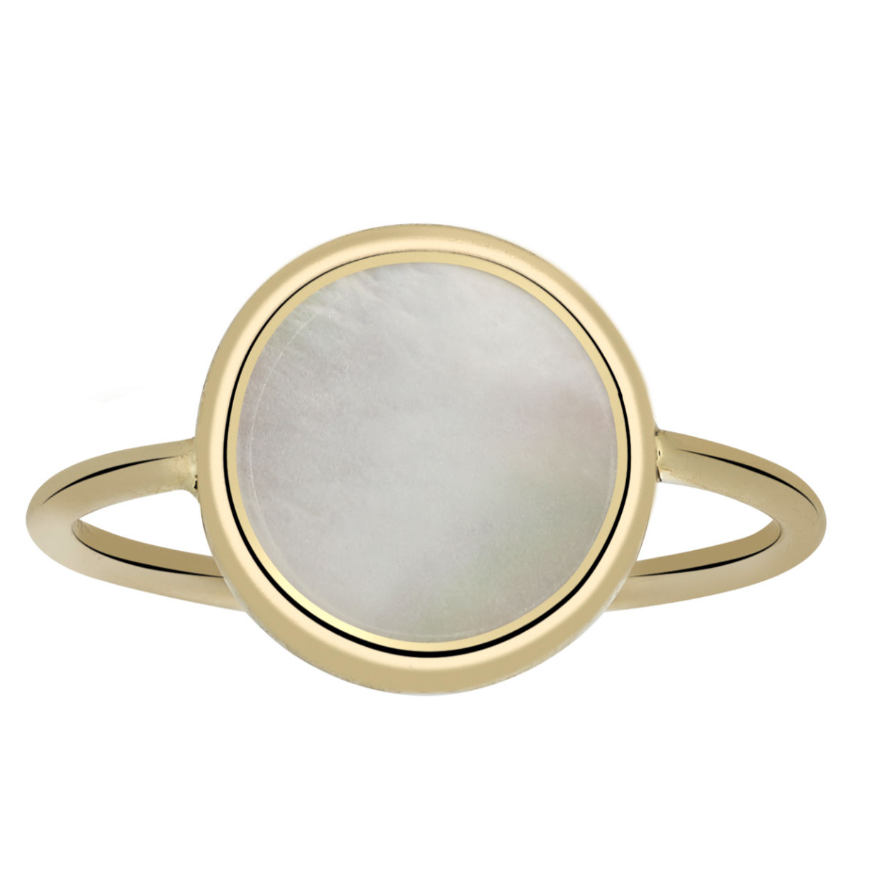 Bague en Nacre Blanche