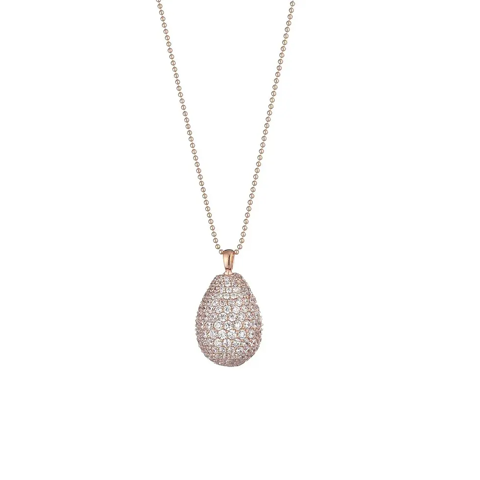 Miniature : Collier en Argent Rose Tsars collection Fabergé