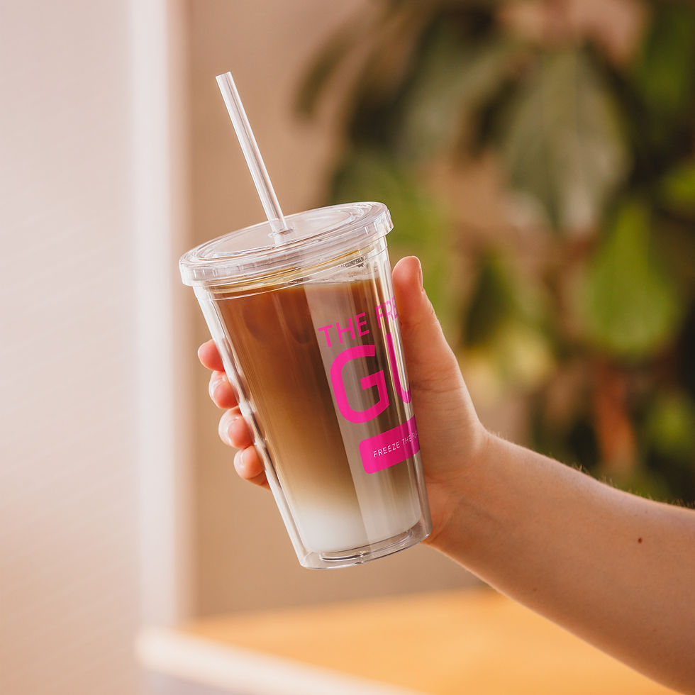 Thumbnail: Clear plastic tumbler