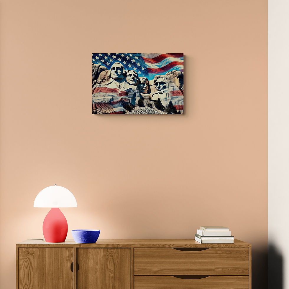 Thumbnail: Mt. Rushmore Art | Wall Art - Patriotic Art, Monument Art, USA Art