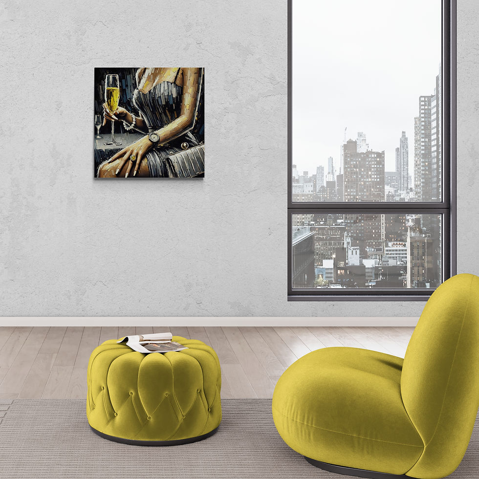 Thumbnail: Black and White Impressionism Wall Art of an Elegant Woman