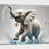 Thumbnail: Kids Art, Baby Art | Wall Art - Children Art, Elephant Art of a Baby Cal