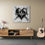 Thumbnail: Black and White Digital Impressionism Canvas Wall Art of a Heartbeat