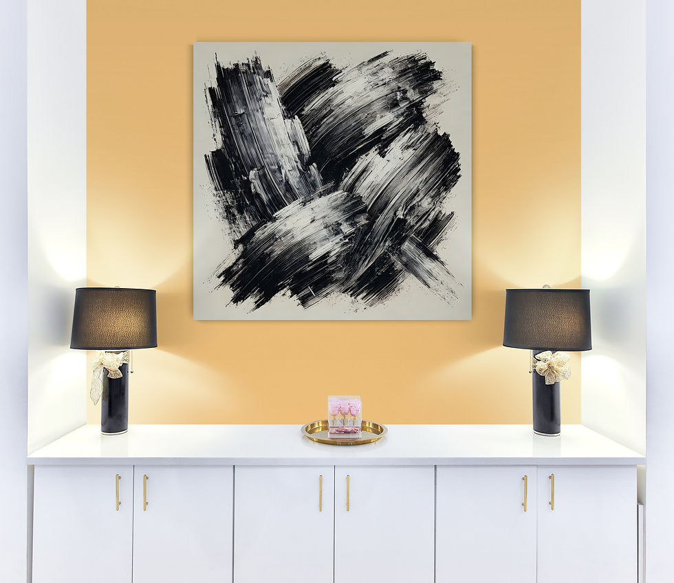 Thumbnail: Black and White Abstract Wall Art