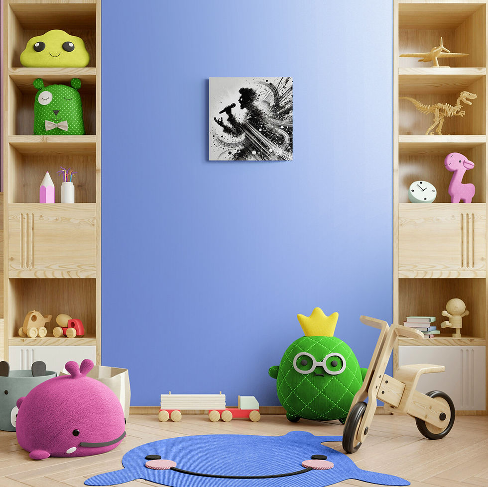 Thumbnail: Music Art | Wall Art - Black and White Art of a Male Singing