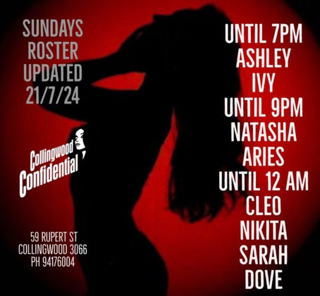 TODAYS UPDATED ROSTER Sunday 21/07/24!