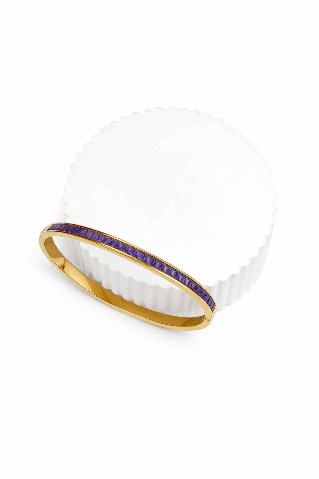 Purple Minimalistic Band Bangle